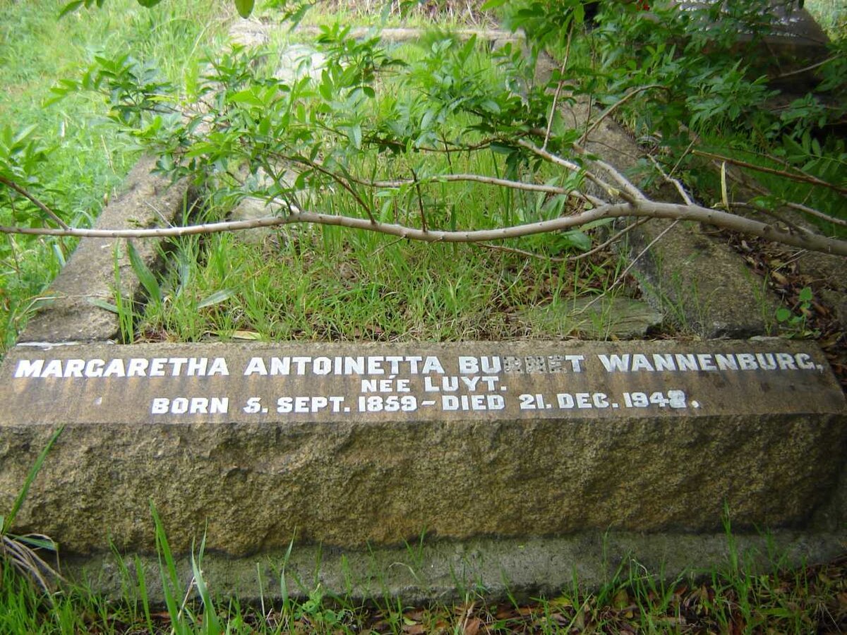 WANNENBURG Margaretha Antionetta Burnet nee LUYT 1859-1942
