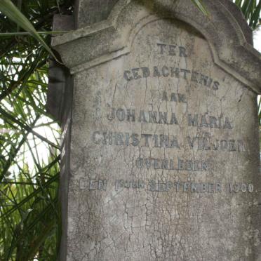 WAAL ? De Vlamingh, de -1899 :: VILJOEN Johanna Maria Christina -1900