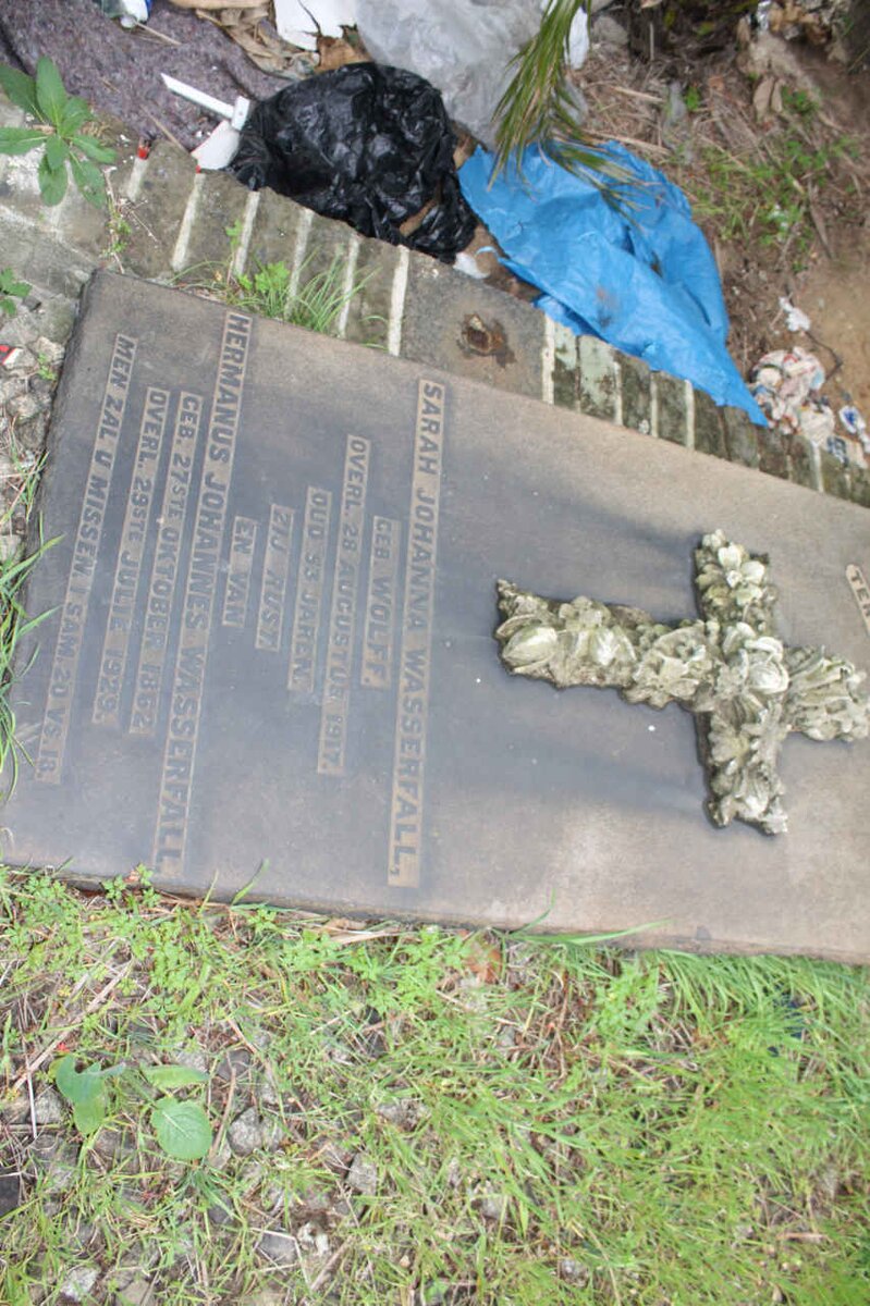 WASSERFALL Hermanus Johannes 1862-1929 &amp; Sarah Johanna WOLFF 1862-1929