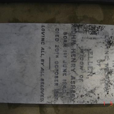 ASHLEY Ellen 1840-1927