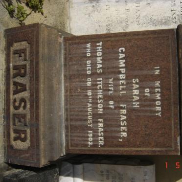 FRASER Sarah Campbell -1902