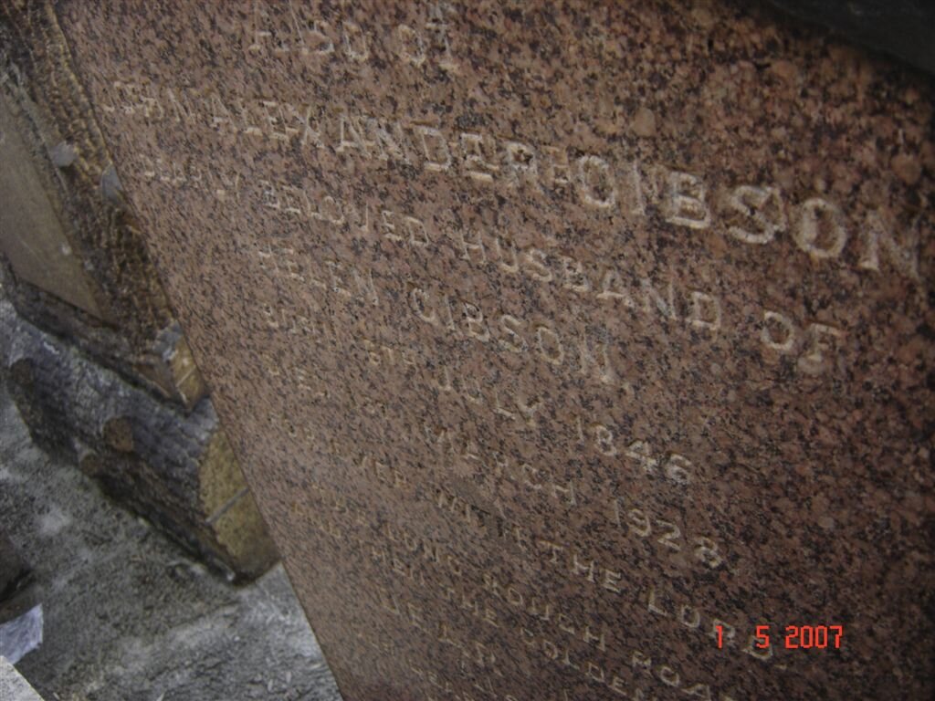 GIBSON John Alexander 1846-1928