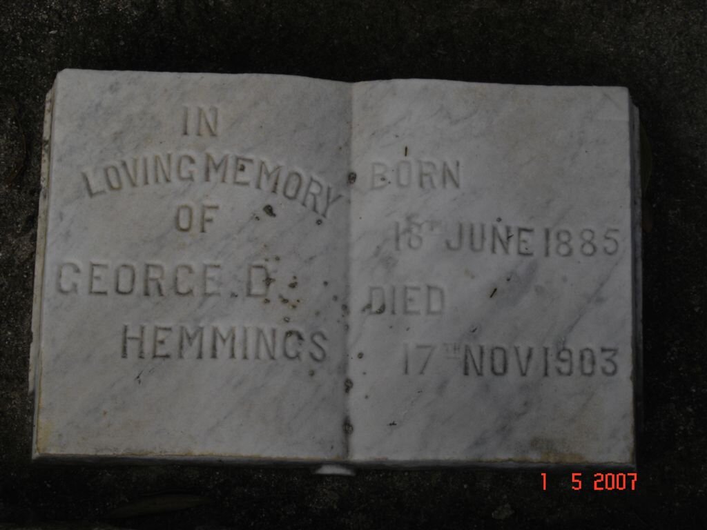HEMMINGS George D. 1885-1903