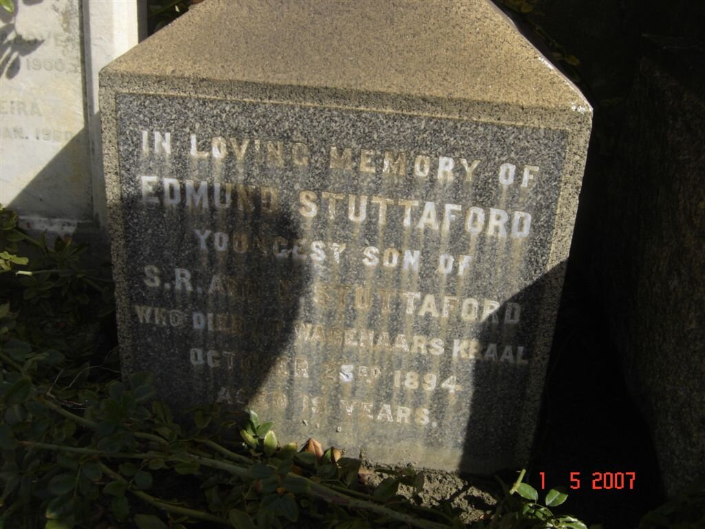 STUTTAFORD Edmund -1894