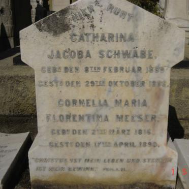 SCHWABE Jacoba 1859-1886 :: MEESER Cornelia Maria Florentina 1816-1890