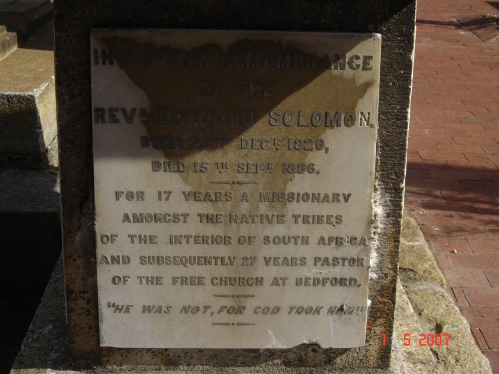 SOLOMON Edward 1820-1886