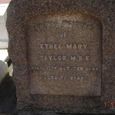 TAYLOR Ethel Mary -1849