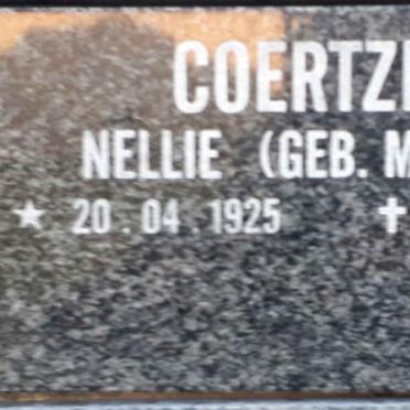 COERTZEN Nellie nee MUNNIK 1925-2002