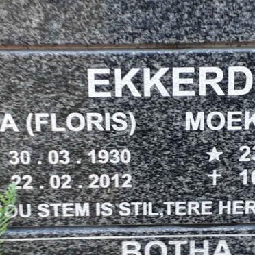 EKKERD Floris 1930-2012 &amp; Marie 1929-2009