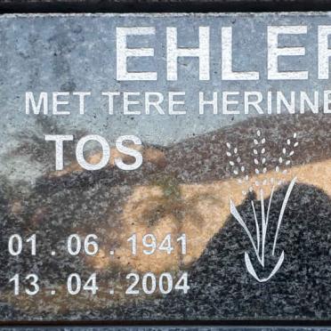 EHLERS Tos 1941-2004 &amp; Ria HANSEN 1937-2001
