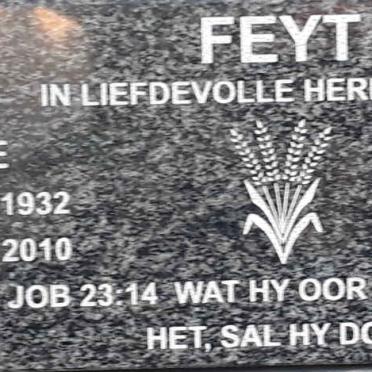 FEYT Danie 1932-2010 &amp; Corrie 19??