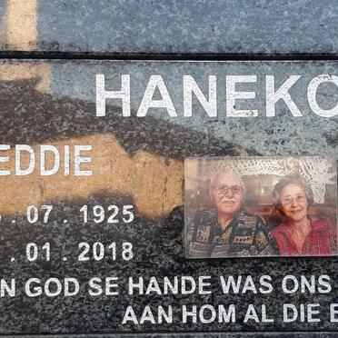 HANEKOM Eddie 1925-2018 &amp; Théda 1925-2021