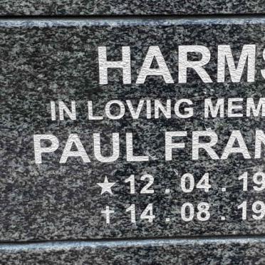 HARMSE Paul Francois 1959-1994