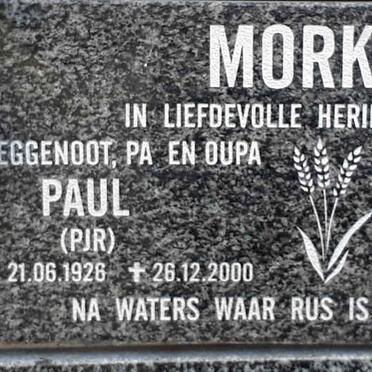 MORKEL P.J.R. 1926-2000