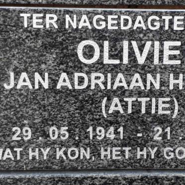 OLIVIER Jan Adriaan Heystek 1941-2018