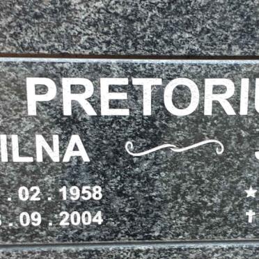 PRETORIUS Johan 1955-2020 &amp; Wilna 1958-2004