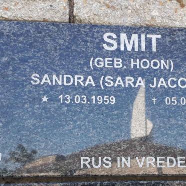 SMIT Sara Jacomina nee HOON 1959-2004