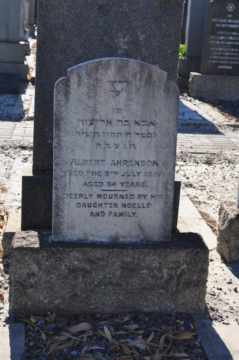 AHRENSON Albert -1954