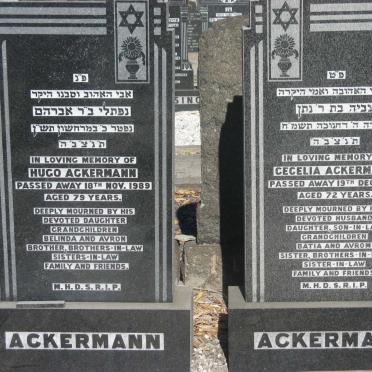 ACKERMANN Hugo -1989 &amp; Cecelia -1987