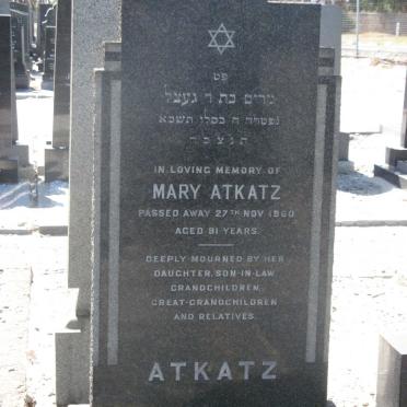 ATKATZ Mary -1960