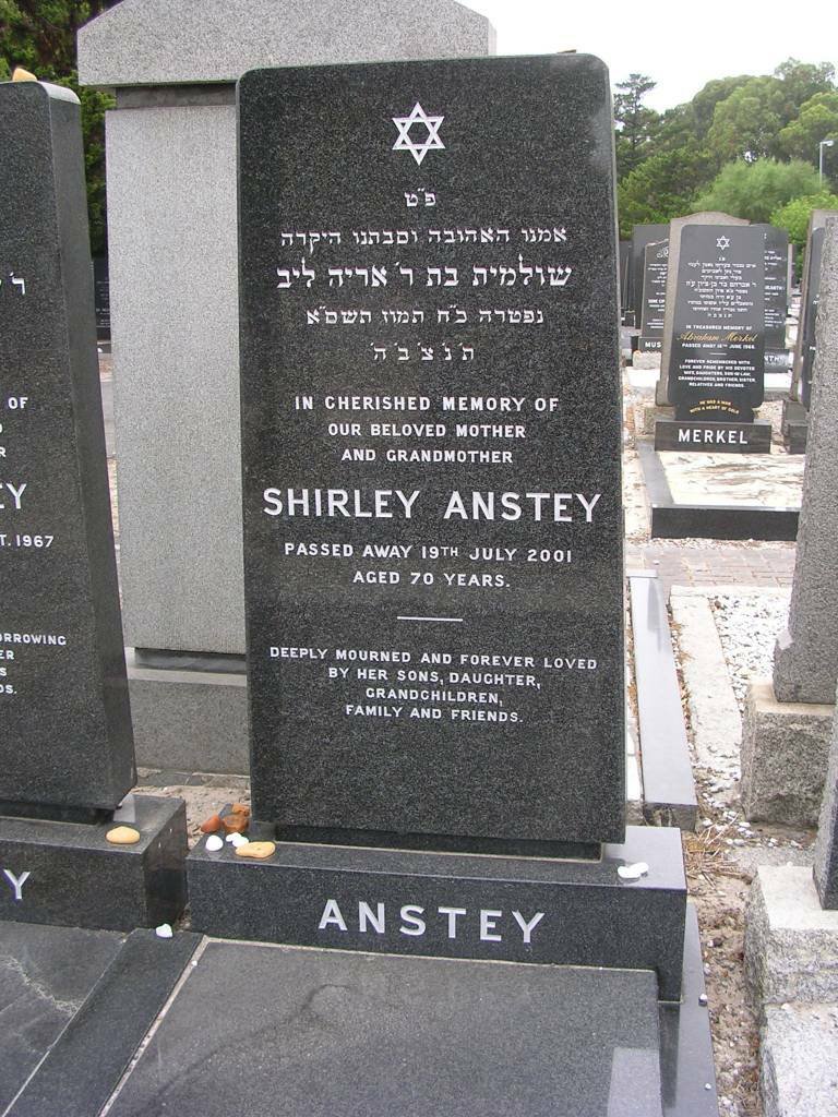 ANSTEY Shirley -2001
