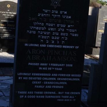 ABRAHAMSON Aron Pinchas -2008