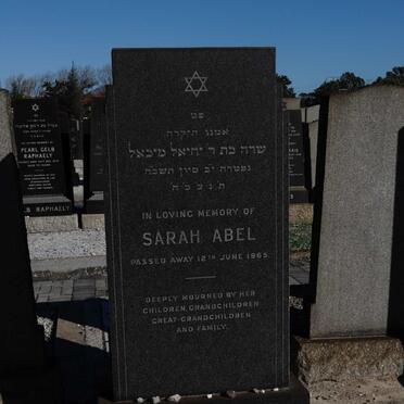 ABEL Sarah -1965