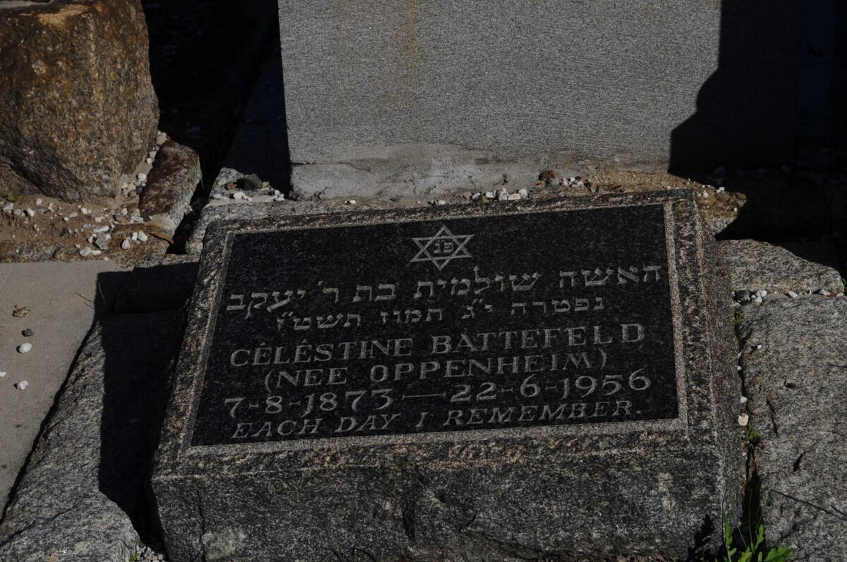 BATTEFELD Céléstine nee OPPERHEIM 1873-1956