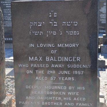 BALDINGER Max -1957