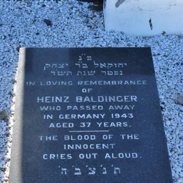 BALDINGER Heinz -1943