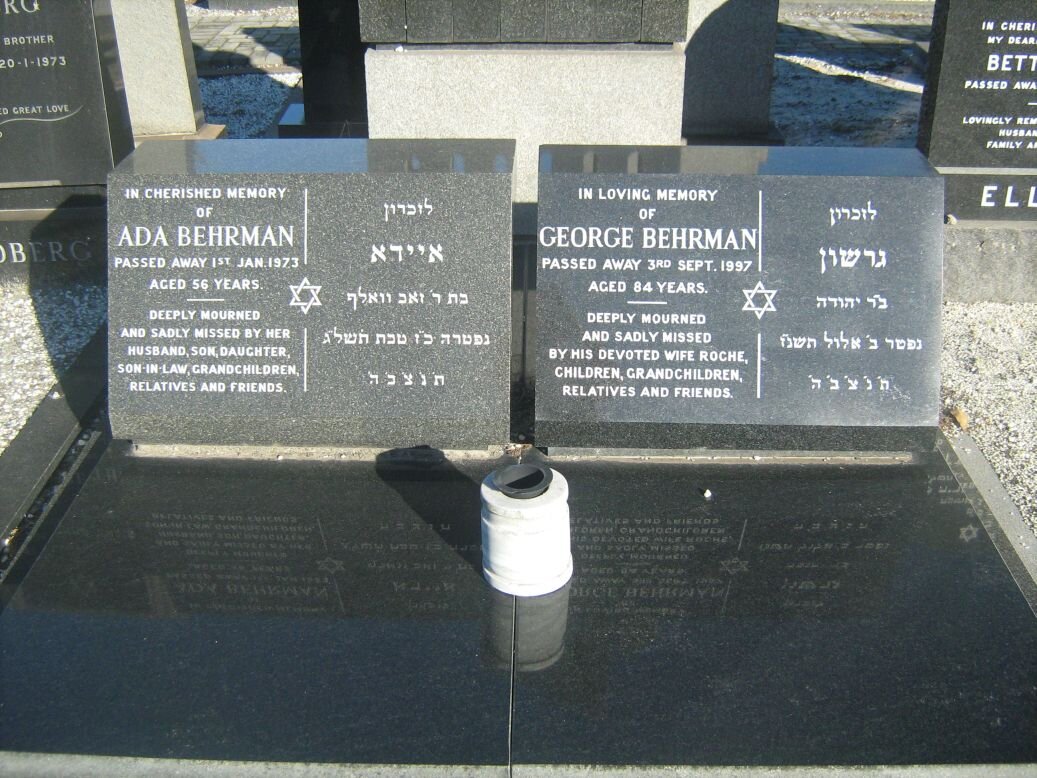 BEHRMAN George -1997 &amp; Ada -1973