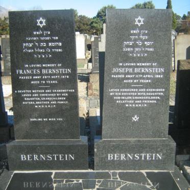 BERNSTEIN Joseph -1962 &amp; Frances -1978