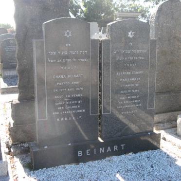 BEINART Abraham -1951 &amp; Chana -1970