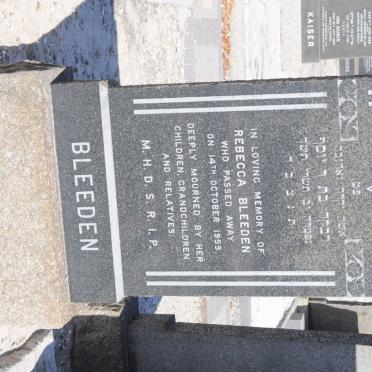 BLEEDEN Rebecca -1959