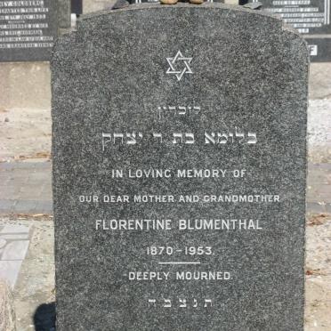 BLUMENTHAL Florentine 1870-1953