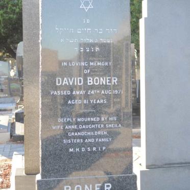 BONER David -1971