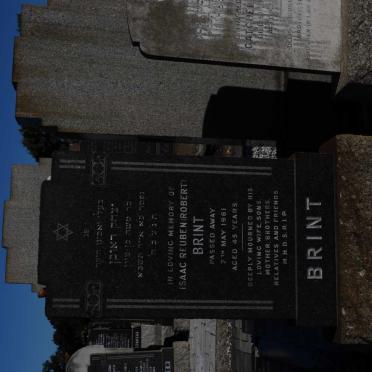 BRINT Isaac Reuben Robert -1961