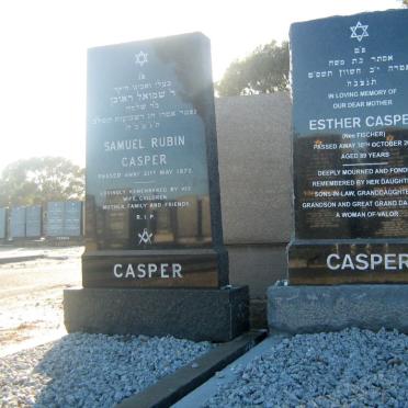 CASPER Samuel Rubin -1972 &amp; Esther FISCHER -2009