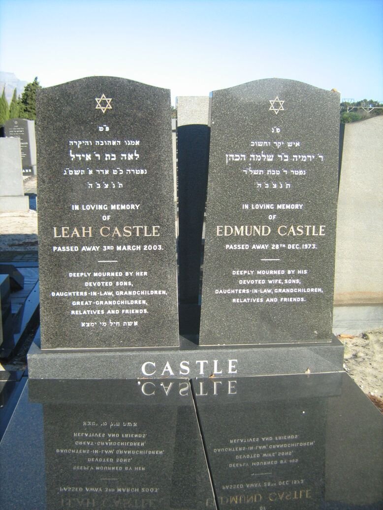 CASTLE Edmund -1973 &amp; Leah -2003