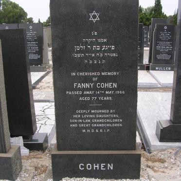 COHEN Fanny -1966