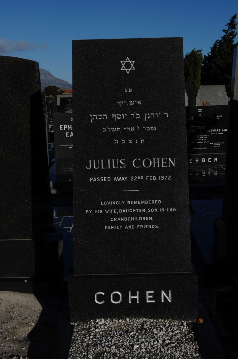 COHEN Julius -1972