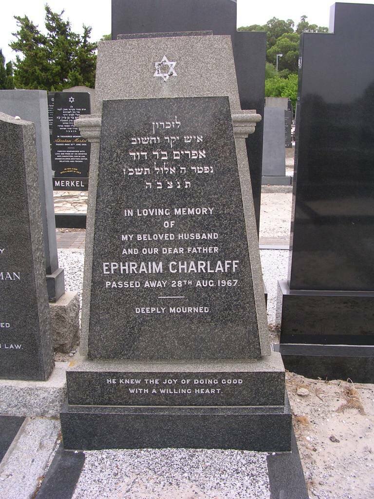 CHARLAFF Ephraim -1967