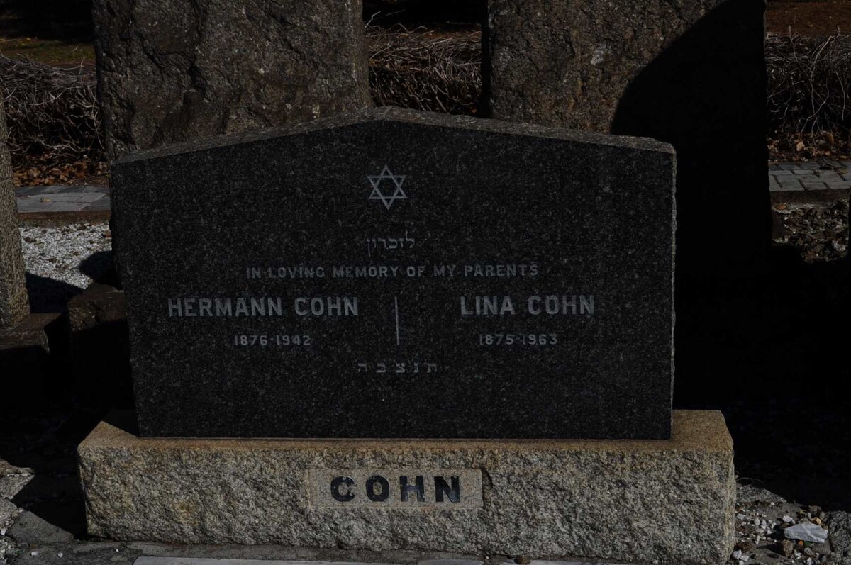 COHN Hermann 1876-1942 &amp; Lina 1875-1963