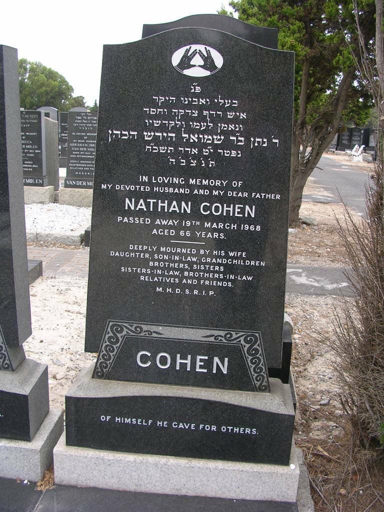 COHEN Nathan -1968