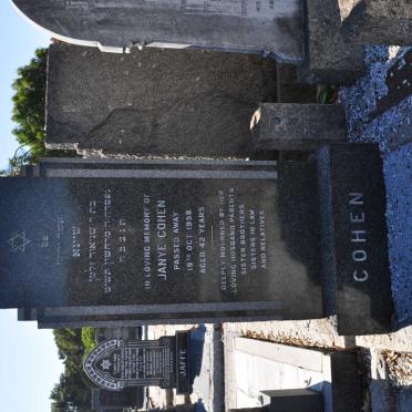 COHEN Janye nee SILBOWITZ -1958