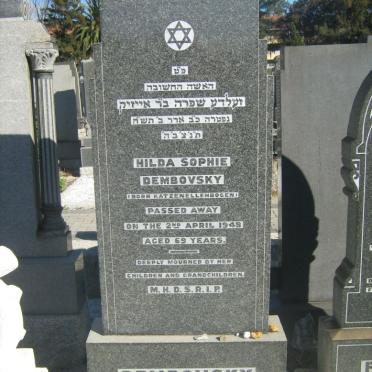 DEMBOVSKY Hilda Sophie KATZENELLENBOGEN -1948