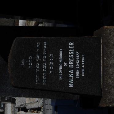 DRESSLER Malka 1877-1962