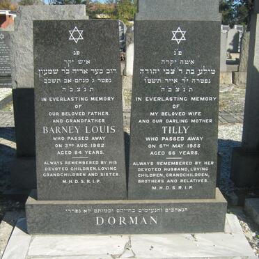 DORMAN Barney Louis -1962 &amp; Tilly -1955