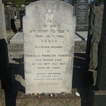 FRANKS Harold Marcus -1955