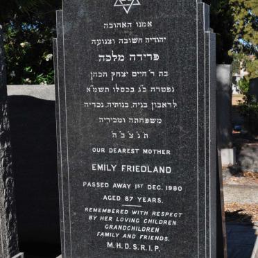 FRIEDLAND Emily -1980